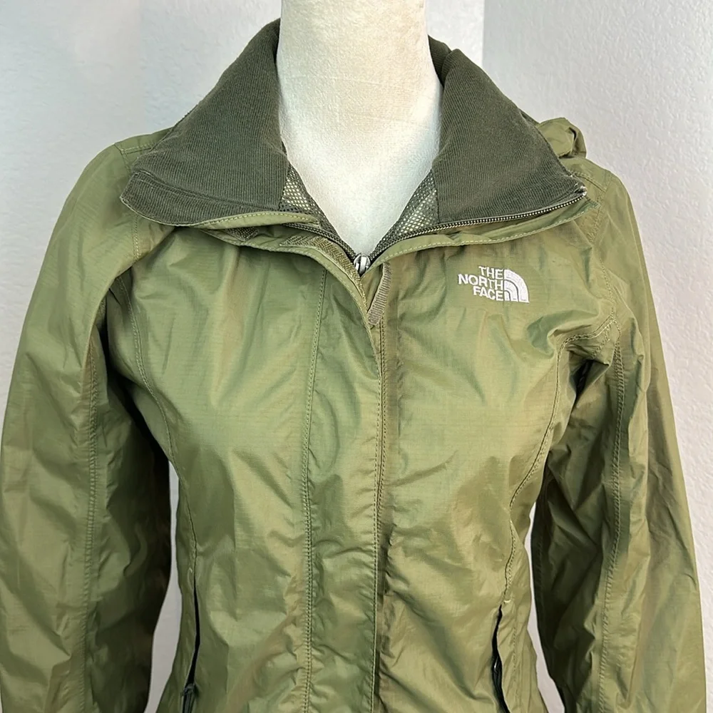 The North Face Resolve 2 Windbreaker Jacket Forest Olive Green Size XS NWOT - Picture 7 of 14